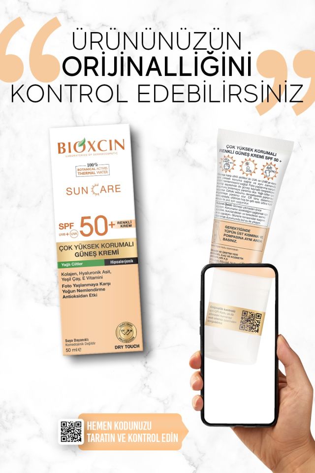 Sun Care Very High Protection Tinted Sunscreen for Oily Skin Tinted Spf 50+ 50 Ml