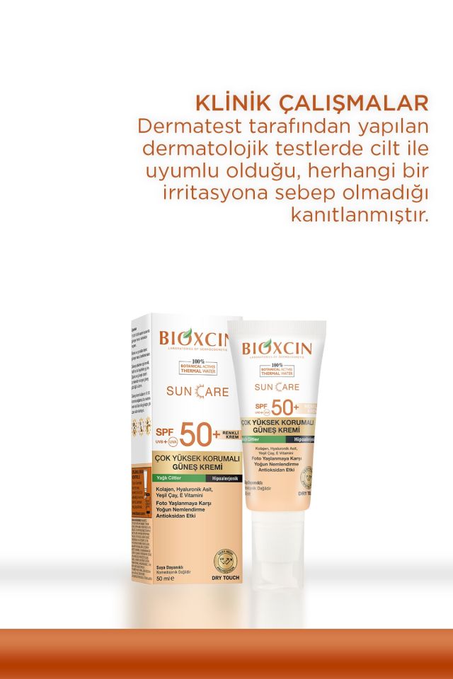 Sun Care Very High Protection Tinted Sunscreen for Oily Skin Tinted Spf 50+ 50 Ml