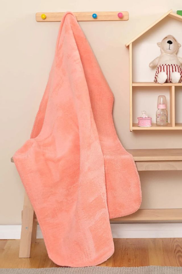 Milito Salmon Baby Cotton Blanket