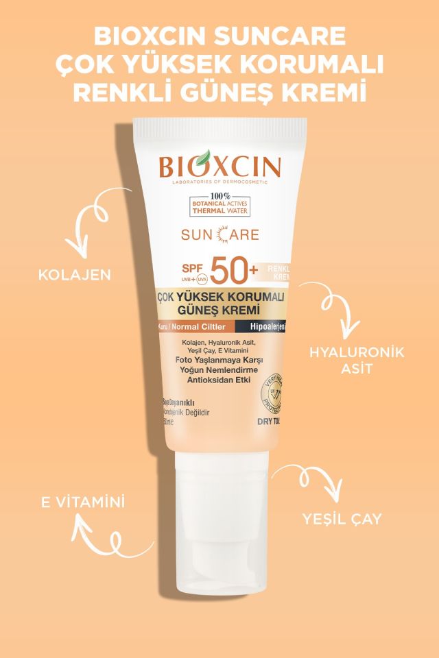 Sun Care Çok Yüksek Korumalı Kuru Ciltler İçin Renkli Güneş Kremi Tinted Spf 50+ 50 ml