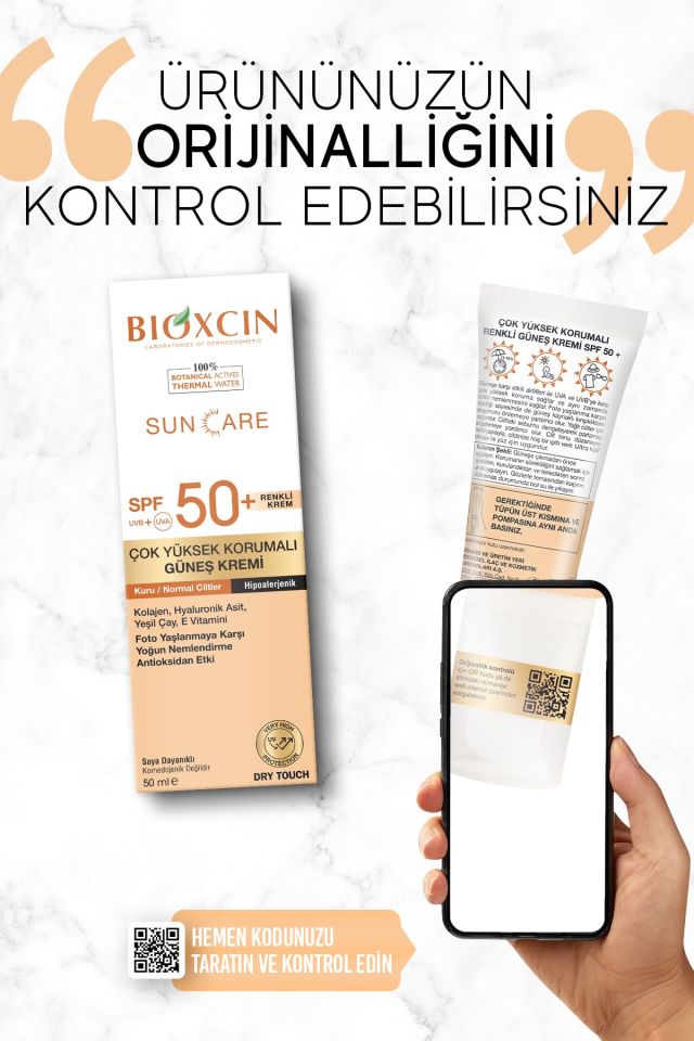 Sun Care Çok Yüksek Korumalı Kuru Ciltler İçin Renkli Güneş Kremi Tinted Spf 50+ 50 ml