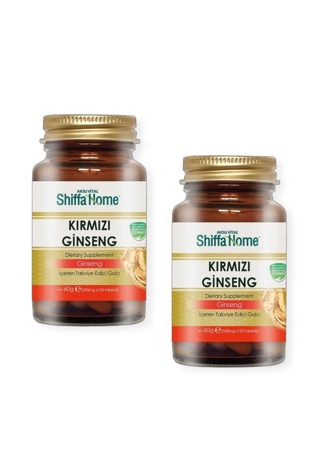 (AKSUVİTAL) Kırmızı Ginseng 500 Mg 120 Tablet X 2 Adet