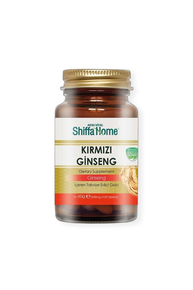 (AKSUVİTAL) Kırmızı Ginseng 500 Mg 120 Tablet X 2 Adet