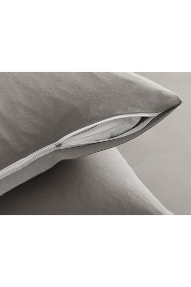 Düz Penye Tek Kişilik Lastikli Çarşaf Takımı 100x200 Cm Çakıl Taşı