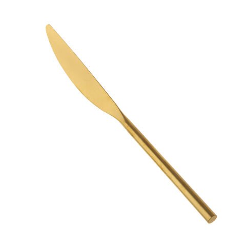 Jumbo 6000 Roller Full Matte Gold 84 Piece Cutlery Set for 12 Persons