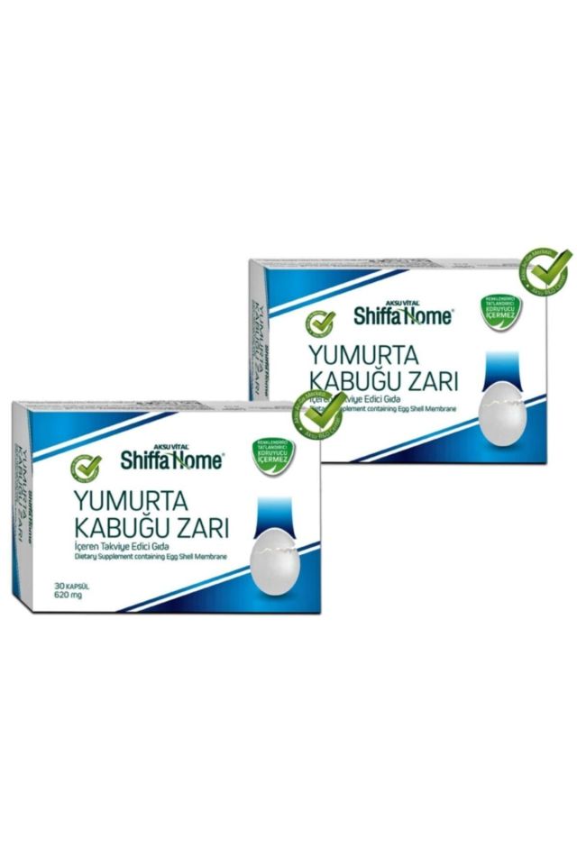 Shiffa Home Yumurta Kabuğu Zarı 620mg 30 Kapsül