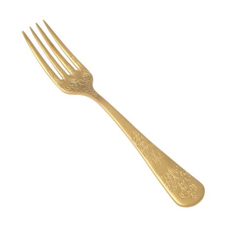 Jumbo Antique Titanium Matte Gold 84 Piece Cutlery Set for 12 Persons