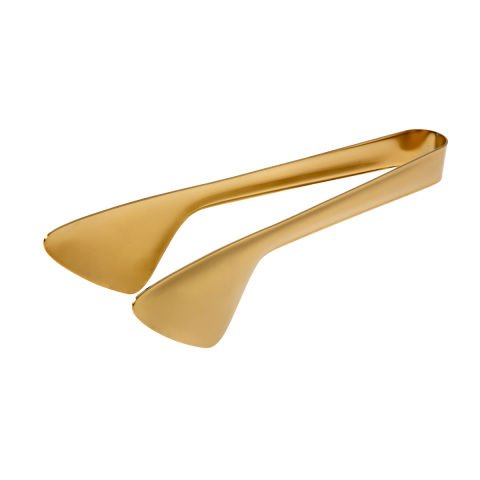 Jumbo Steel Matte Titanium Gold 3-Piece Tongs Set