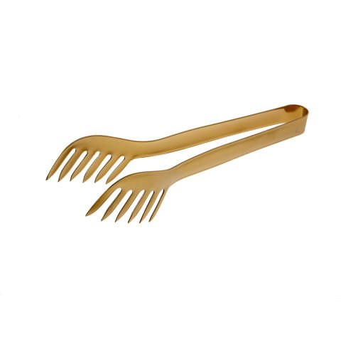 Jumbo Steel Matte Titanium Gold 3-Piece Tongs Set