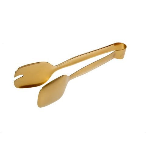 Jumbo Steel Matte Titanium Gold 3-Piece Tongs Set