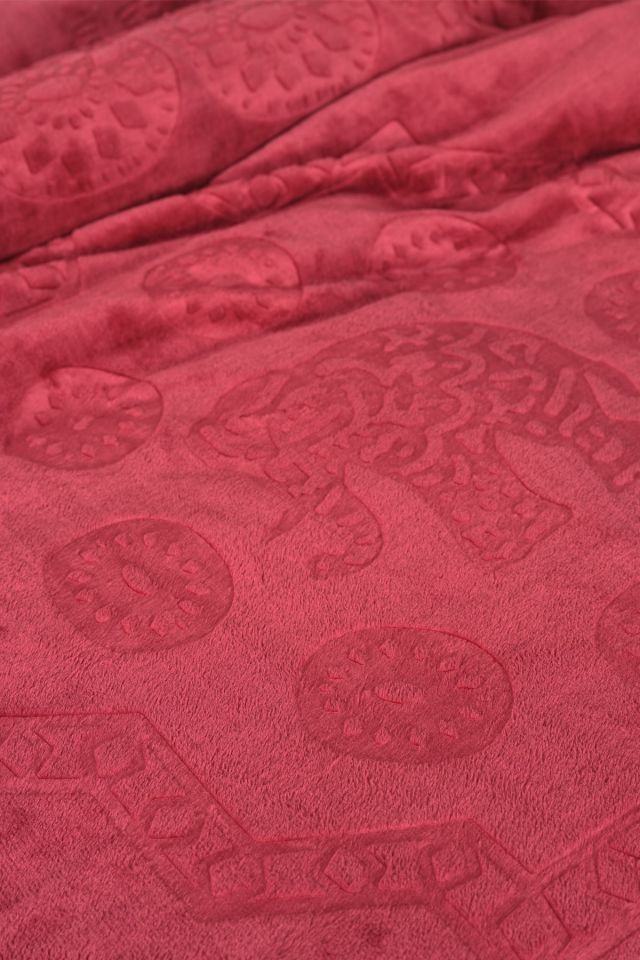 Elephant Sarabi Çift Kişilik Soft Embosy Battaniye