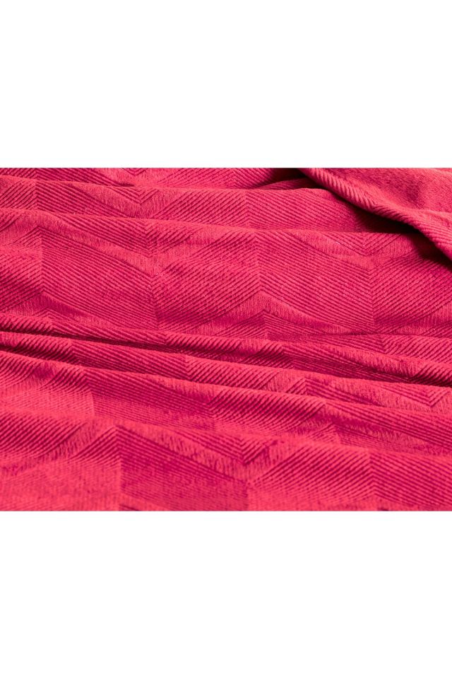 Philippe Welsoft Emboss Double Blanket - Fuchsia