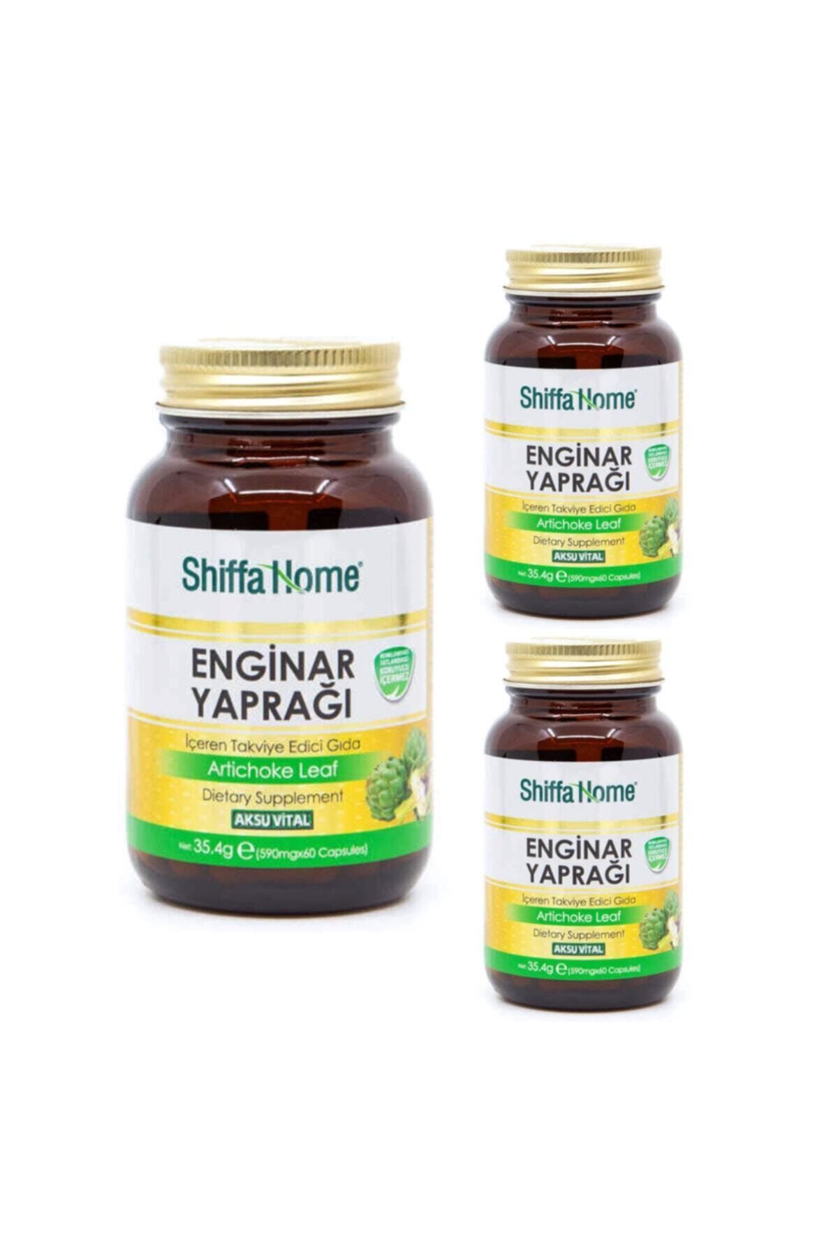Aksu Vital Enginar Yaprağı Kapsül Articchoke Leaf 590 Mg X 60 Kapsül X 3