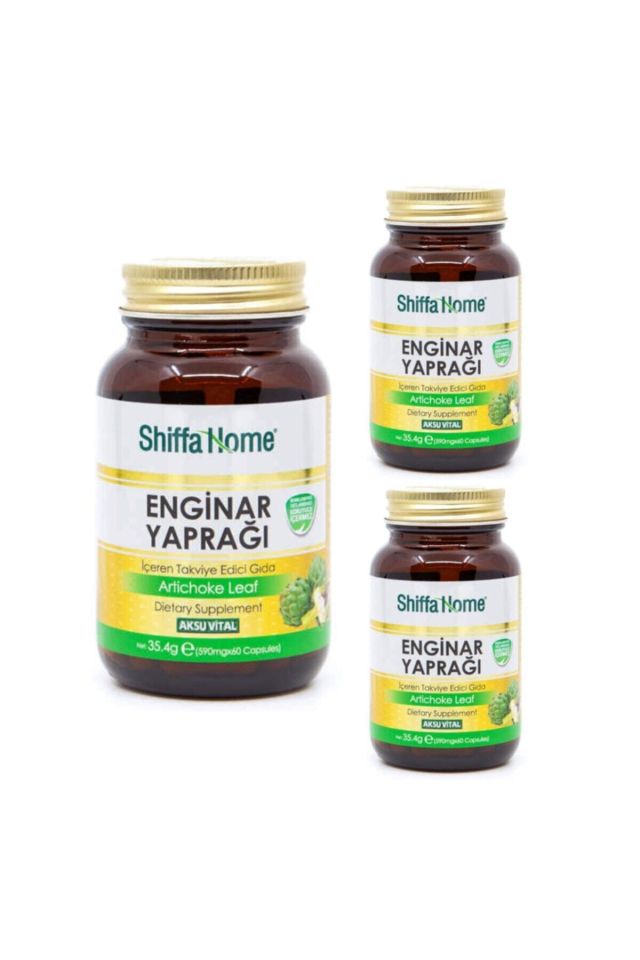 Aksu Vital Enginar Yaprağı Kapsül Articchoke Leaf 590 Mg X 60 Kapsül X 3
