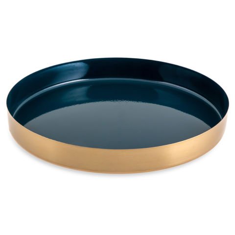 Jumbo Capella Mavi Yuvarlak Tepsi 32 cm