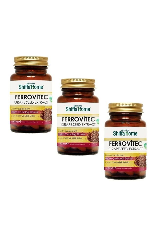 3 Pieces (acuvital) Ferrovitec 710 Mg 60 Capsules