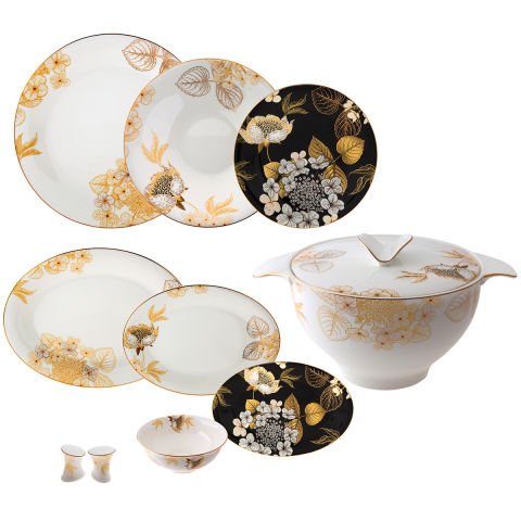 Jumbo Gardenia 12 Kişilik 61 Parça Yemek Takımı