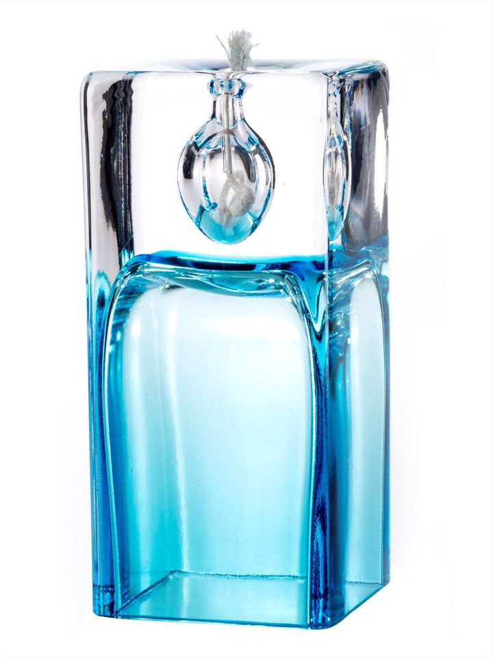 Prism Oil Lamp Turquoise Blue