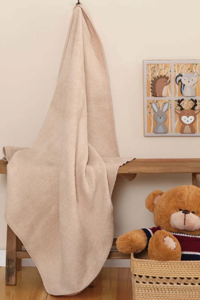 Milito Gray Baby Cotton Blanket