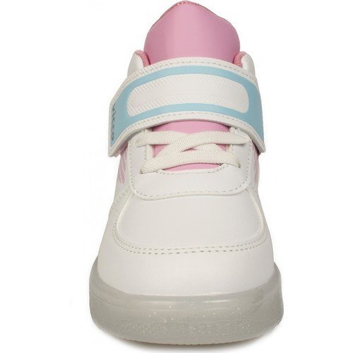 Lighted White Kids Boots