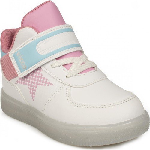 Lighted White Kids Boots