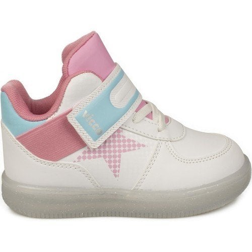 Lighted White Kids Boots