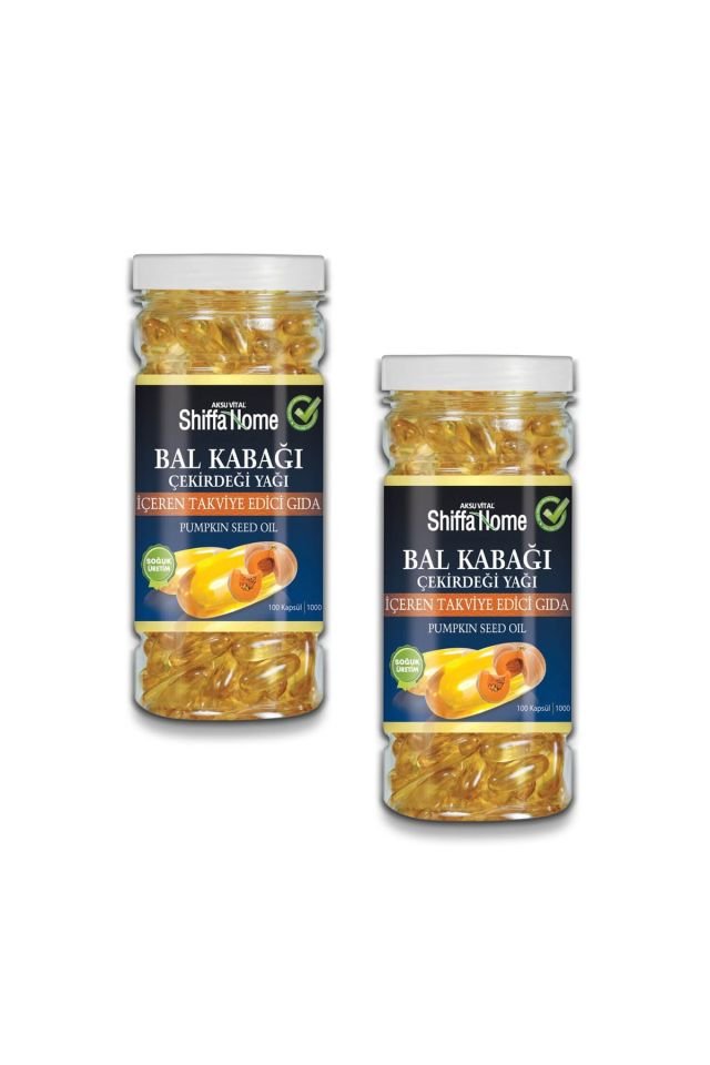 Aksuvital Kabak Çekirdeği Yağı 100 Softjel X 2 Adet