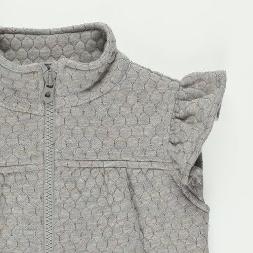 Baby Girl Flywheel Detailed Quilted Vest