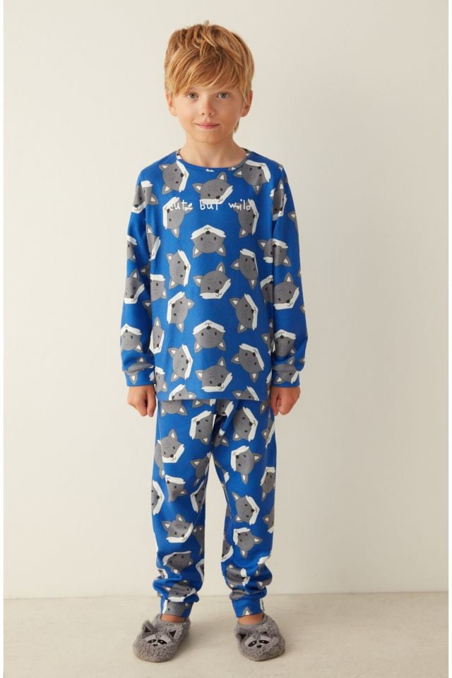Saks Wolf Termal Pijama Takımı