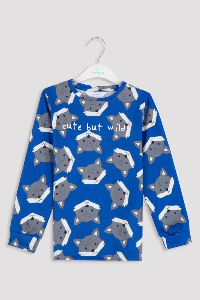 Saks Wolf Termal Pijama Takımı