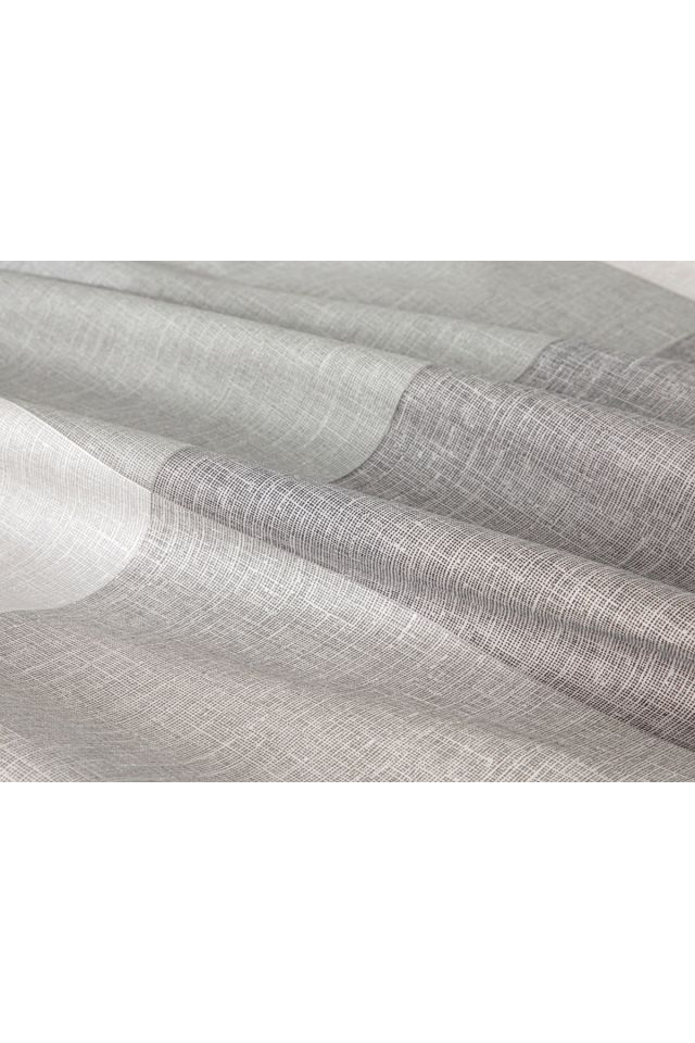 Textured Plaid Pamuklu Çift Kişilik Nevresim Seti 200x220 Cm Gri