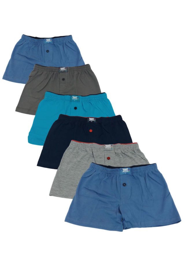 Erkek Çocuk 6'lı Paket  Havlu Bel Boxer