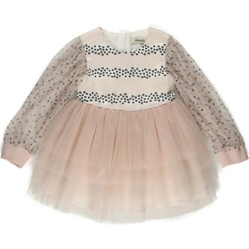 Baby Girl Sleeves and Skirt Tulle Evening Dress