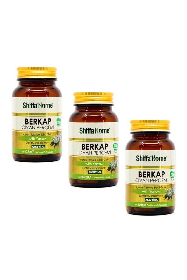 (AKSUVITAL) Berkap Civan Perç. 680 Mg 60 Containers X 3 Pieces