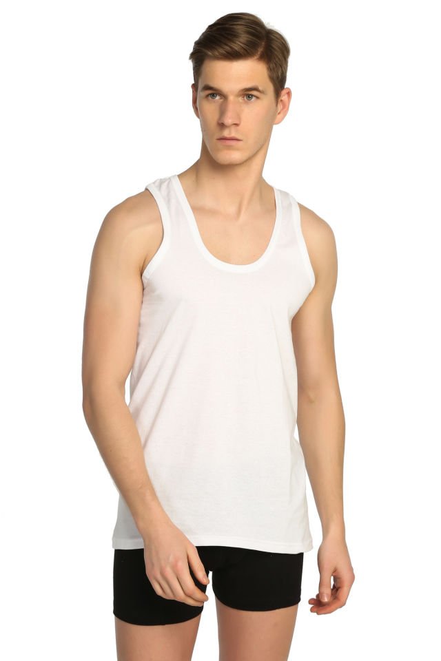 Men's White 5-Pack Classic Undershirt