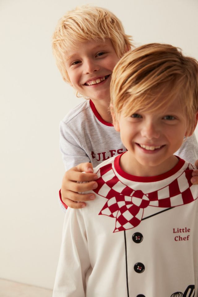 Çok Renkli Erkek Çocuk B. Little Chef Pijama Takımı