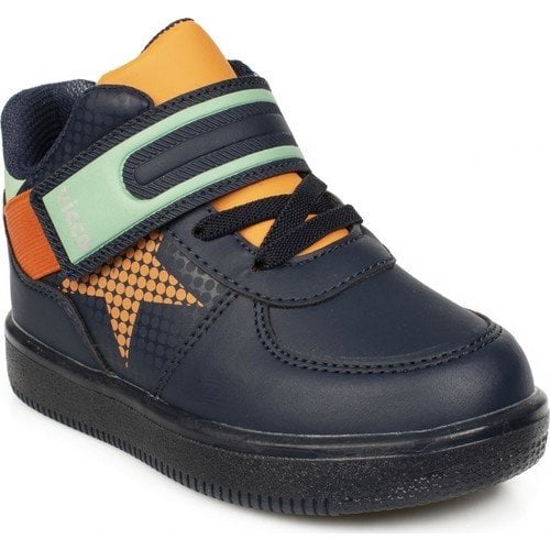 Lighted Navy Blue Kids Boots