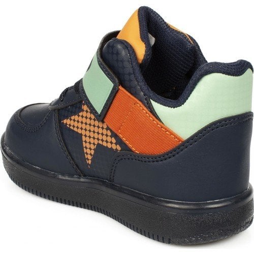 Lighted Navy Blue Kids Boots