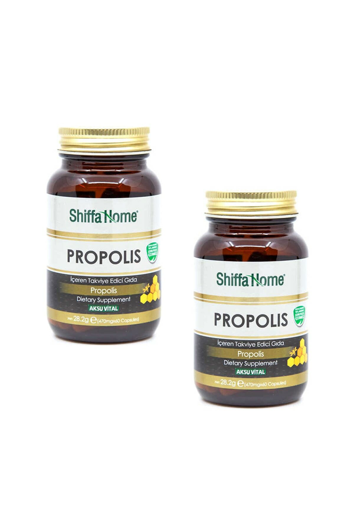 (AKSUVITAL) Propolis 470 Mg 60 Capsules X 2 Pieces