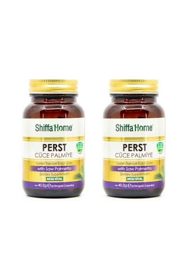 2 Boxes Aksu Vital Saw Palmetto Perst Dwarf Palm 2 X 60 Capsules