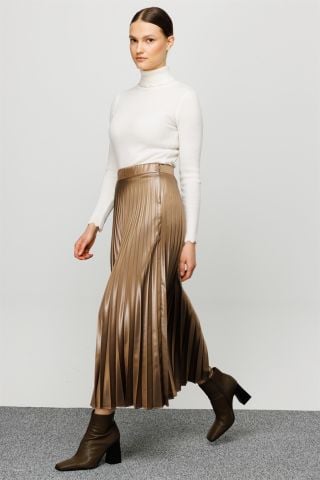 Ghisa Pilisole Skirt Mink