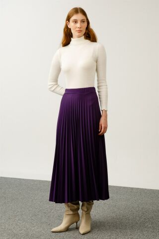 Ghisa Pleated Skirt PURPLE