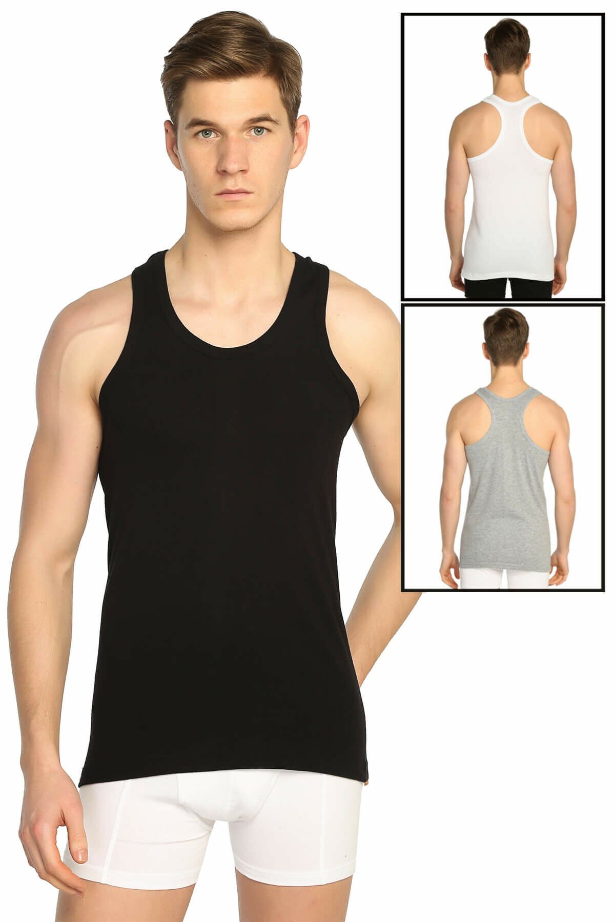Men's Mixed Color 3-Pack Rib Sports Athlete