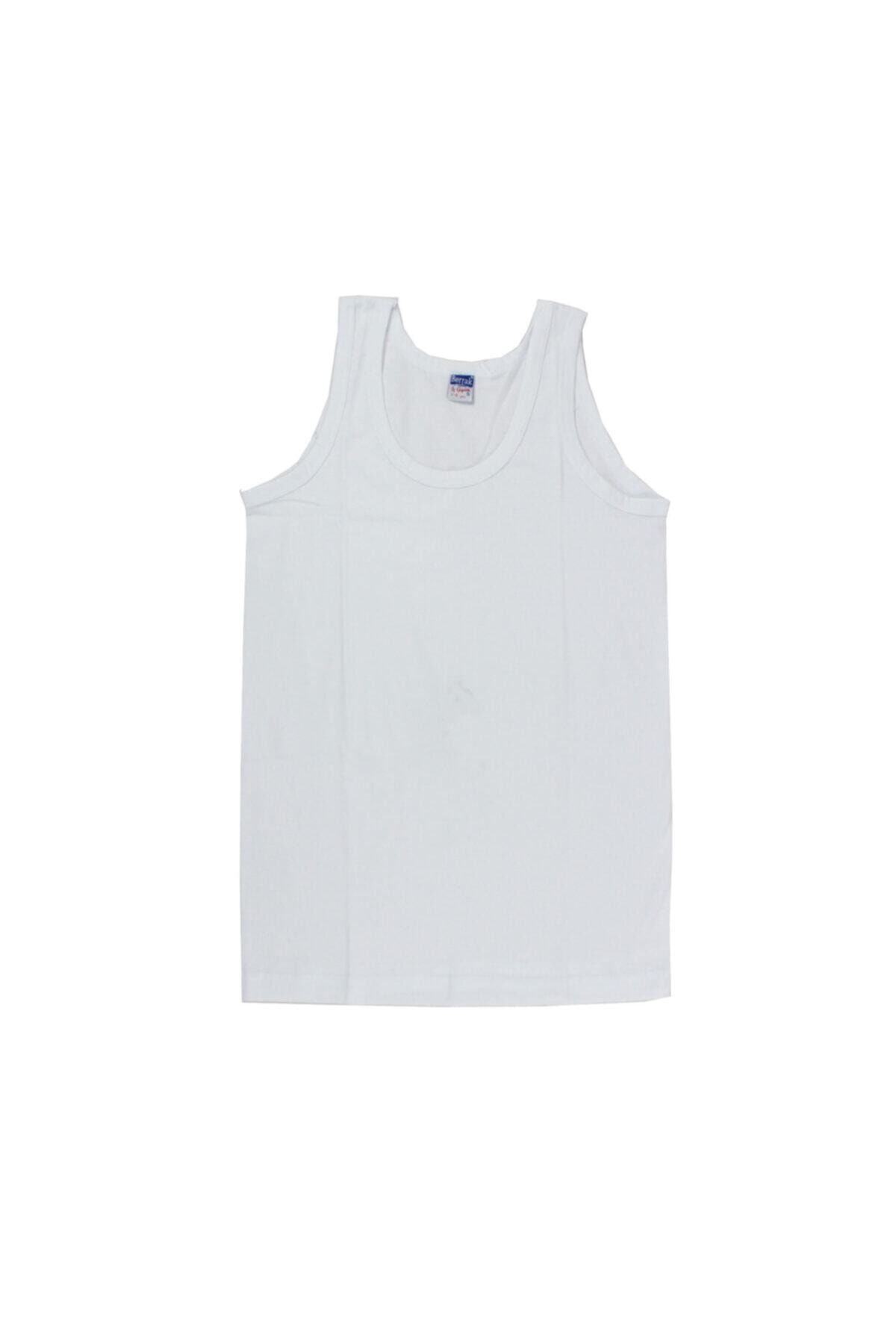 Boy's White 6 Pieces Cotton Singlet