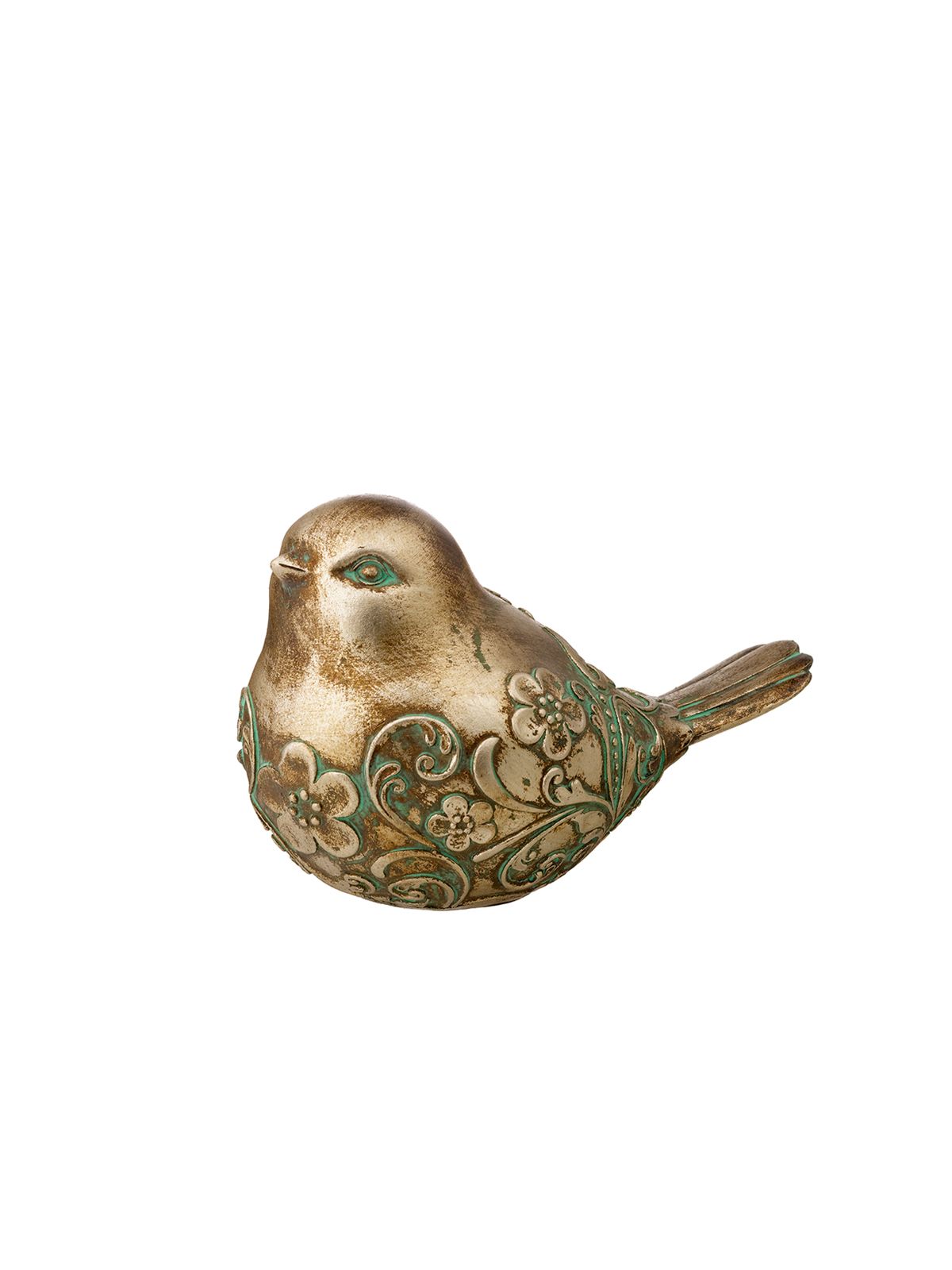 Floral Bird Resin Decorative Object