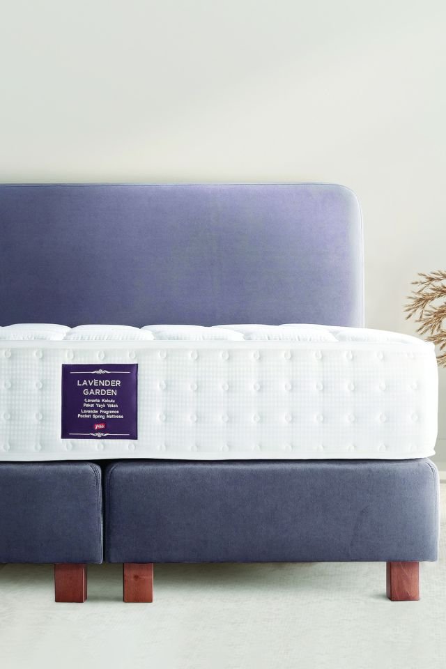 Lavender Garden Lavanta Kokulu Paket Yaylı Yatak