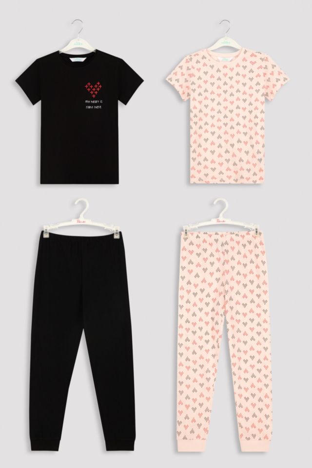 Mix My Heart 4 Pack Pijama Takımı