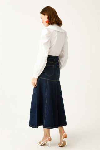 Ghisa Denim Skirt BLUE
