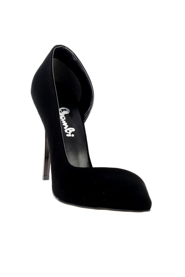 Black Velvet Women's Classic Heeled Shoes