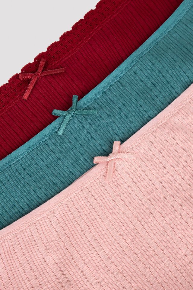 Açık Renkli Soft Warm Pointel 3lü Slip Külot